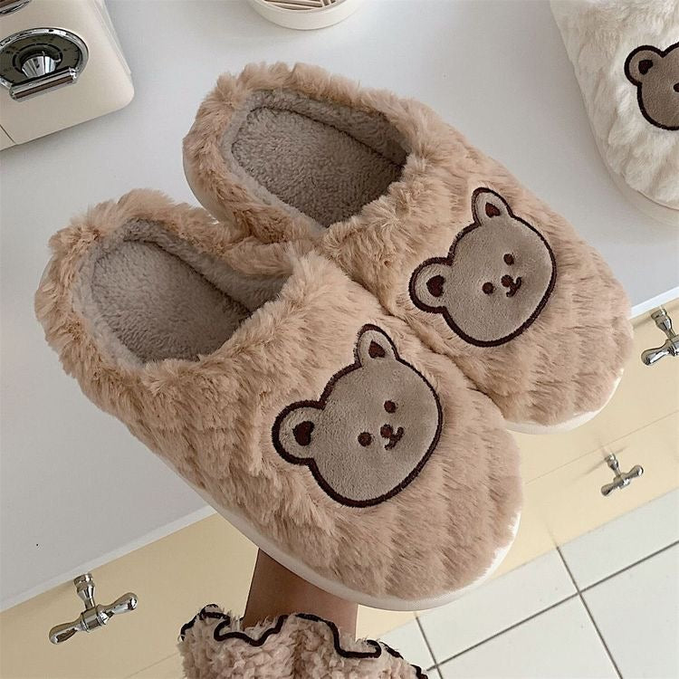 Bear Plush Slippers